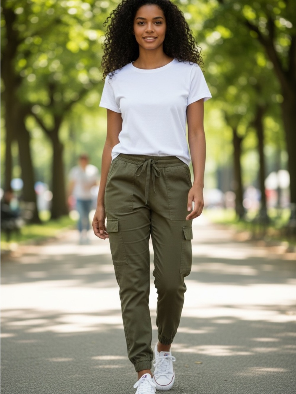 Rewash Women's Olive Joggers Size M